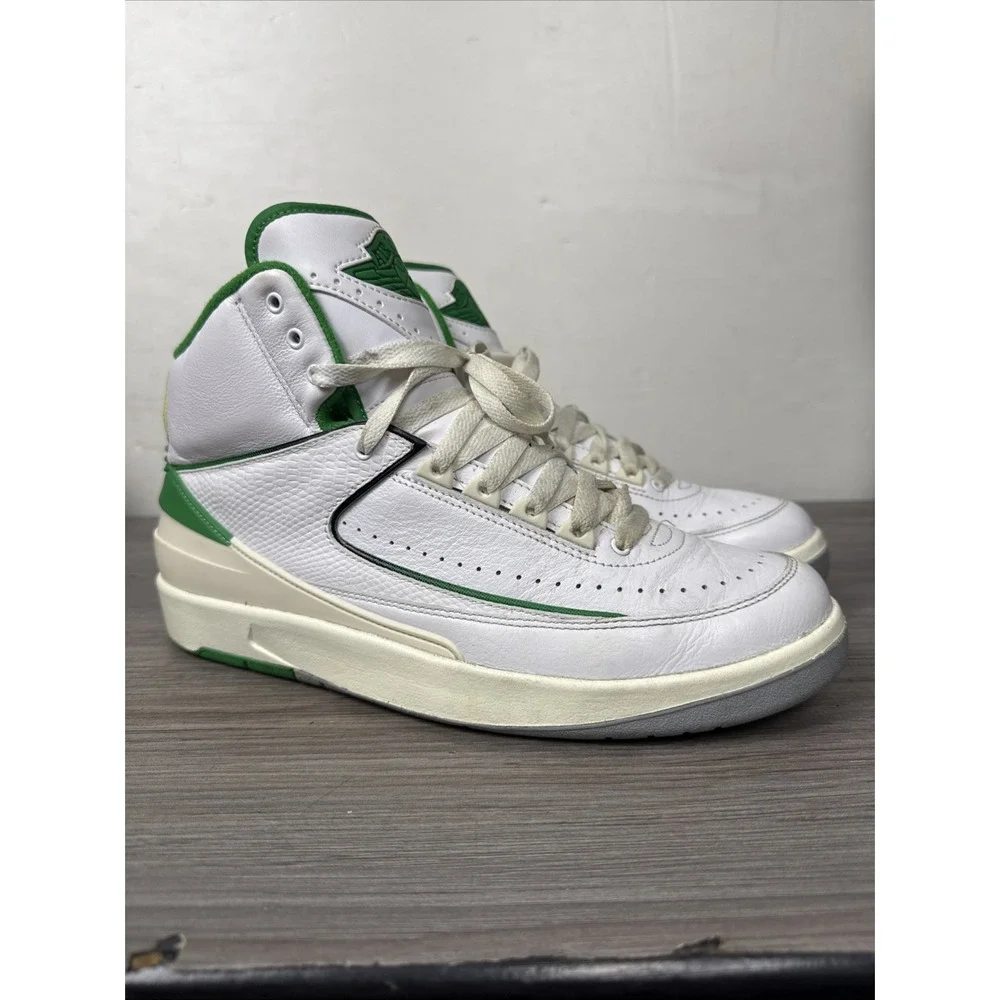 Air Jordan 2 Retro Men's Size 10 'Lucky Green' White DR8884-103